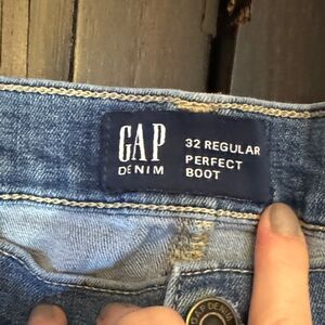 GAP Denim Perfect Boot Jeans in Blue